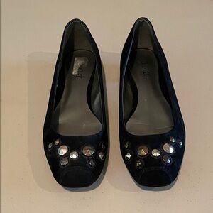 a.n.a Black Embellished Flats